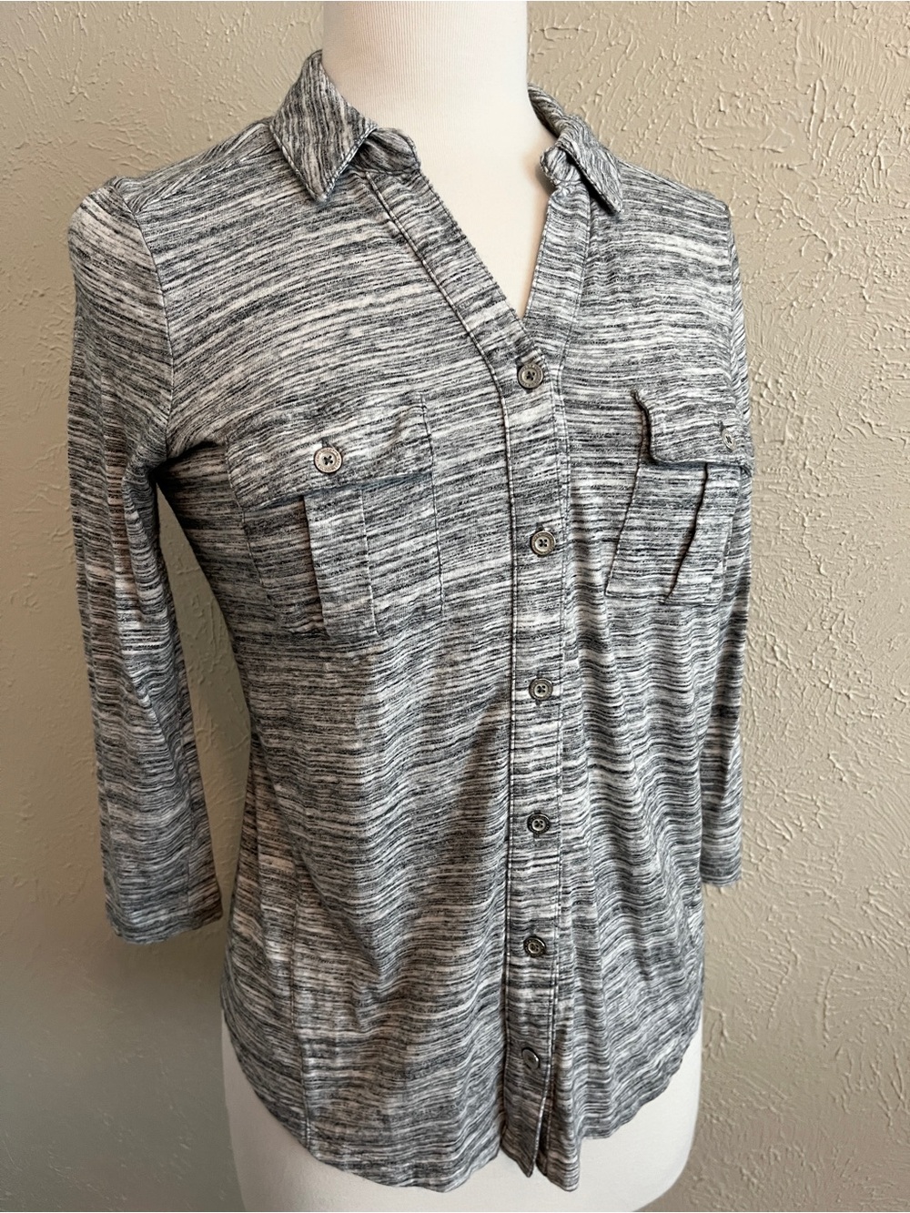Liz Claiborne grey button down